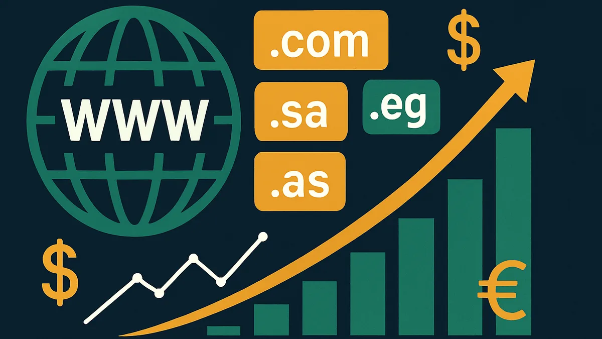 فرص استثمارية في الدومينات العربية .السعودية .مصر .الإمارات