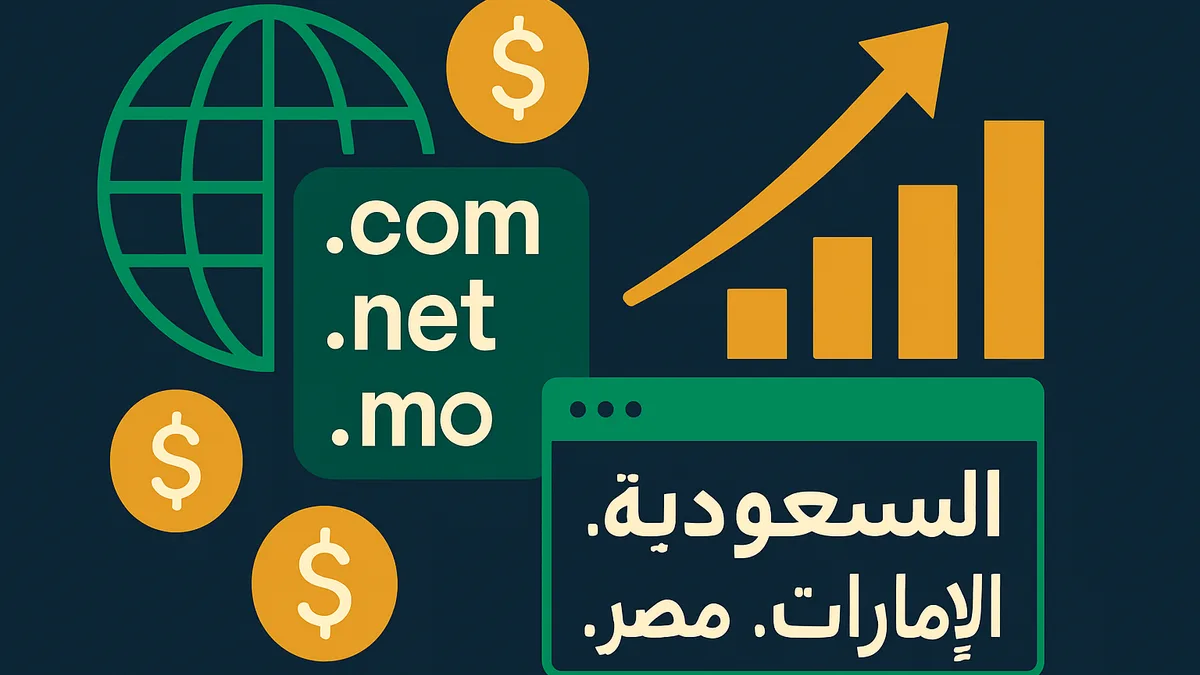 فرص استثمارية بالدومينات العربية: السعودية، مصر، الإمارات